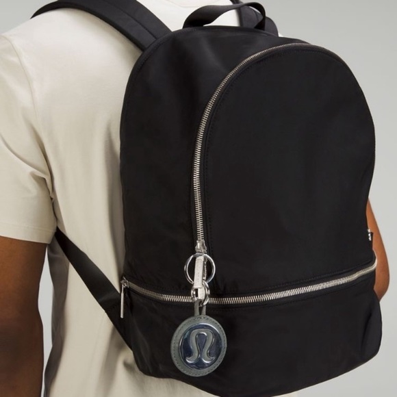 NWT Lululemon Logo Bag Charm & Keychain Gray Sage Silver - Picture 5 of 5